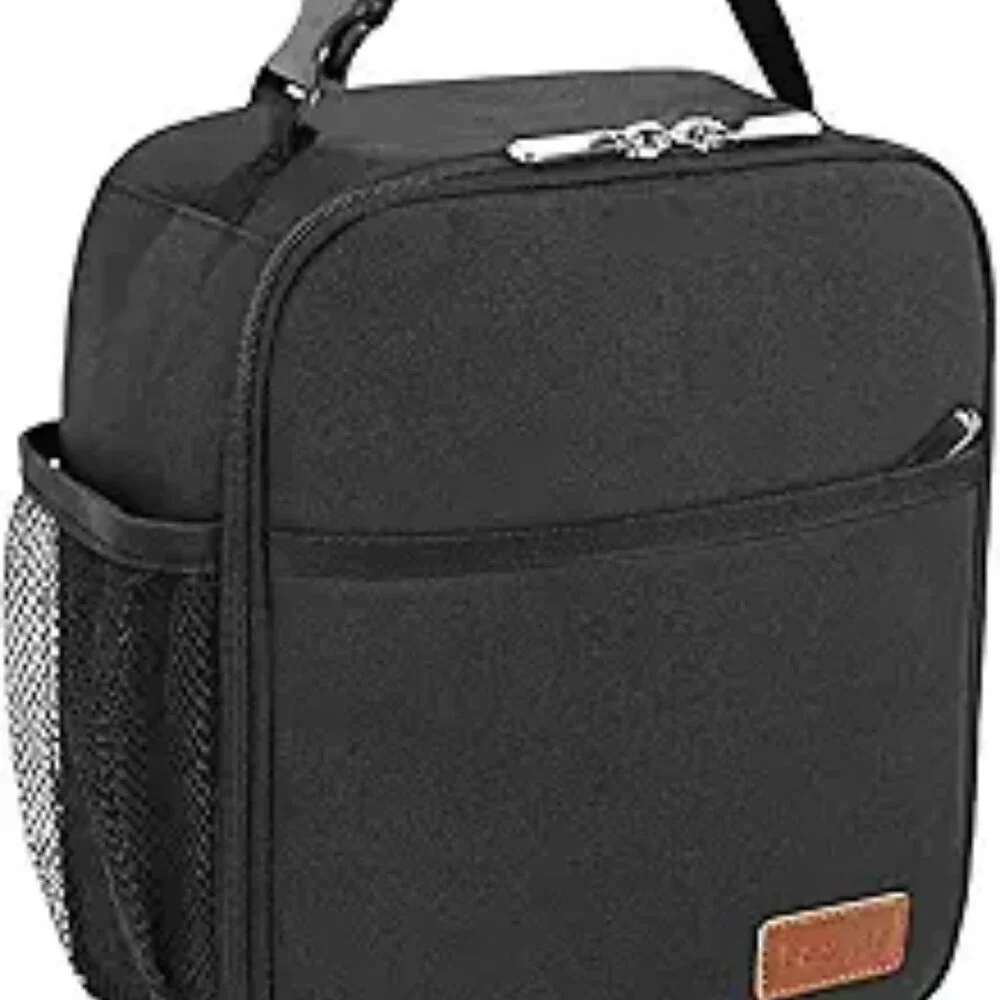 Small Insulated Lunch Bag Tote Reusable Cooler Lunchbox for Work or Travel